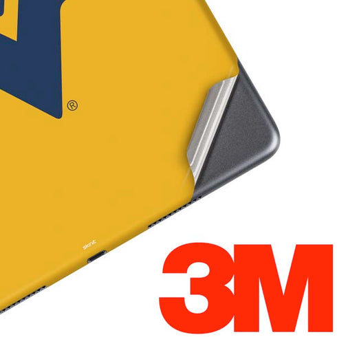 West Virginia University Yellow Background iPad Skins