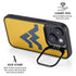 West Virginia University Yellow Background iPhone 14 Kickstand Case