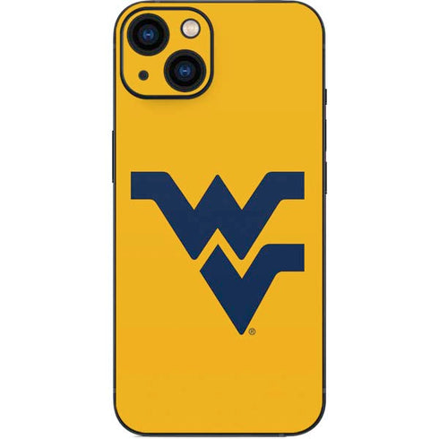 West Virginia University Yellow Background iPhone Skins