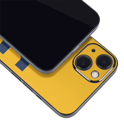 West Virginia University Yellow Background iPhone Skins