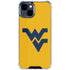 West Virginia University Yellow Background iPhone 15 Clear Case