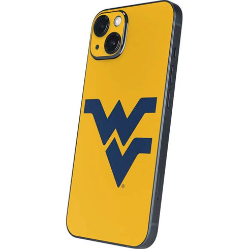 West Virginia University Yellow Background iPhone 15 Skin