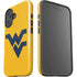 West Virginia University Yellow Background iPhone 16 Plus Impact Case