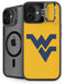 West Virginia University Yellow Background iPhone 16 Plus Kickstand Case