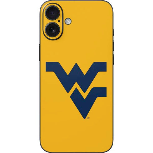 West Virginia University Yellow Background iPhone 16 Plus Skin