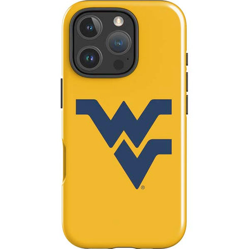West Virginia University Yellow Background iPhone 16 Pro Impact Case