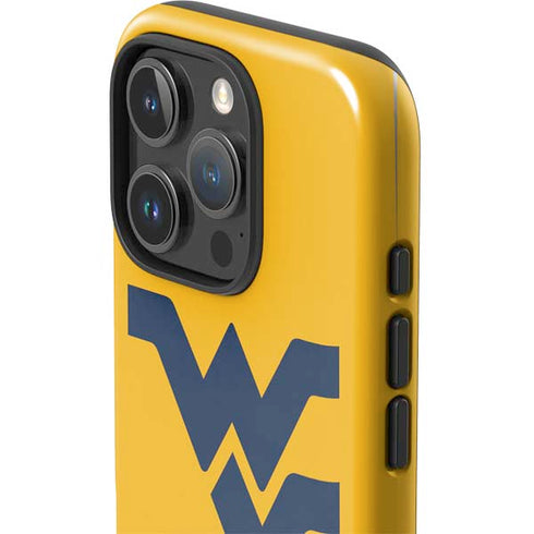 West Virginia University Yellow Background iPhone 16 Pro Impact Case