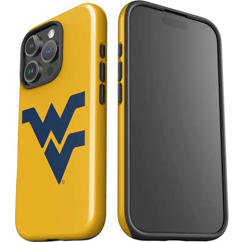 West Virginia University Yellow Background iPhone 16 Pro Impact Case