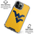 West Virginia University Yellow Background iPhone 16 Pro Max Clear Case