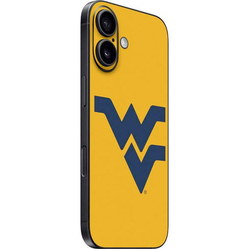 West Virginia University Yellow Background iPhone 16 Skin