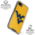 West Virginia University Yellow Background iPhone 16e Clear Case