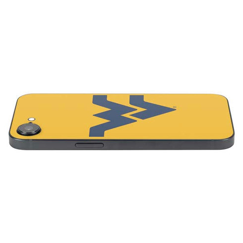 West Virginia University Yellow Background iPhone 16e Skin