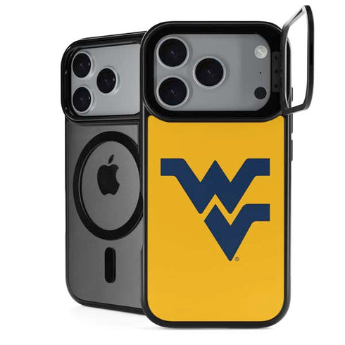 West Virginia University Yellow Background iPhone 18 Pro Max Kickstand Case