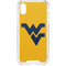 West Virginia University Yellow Background iPhone XS Clear Case