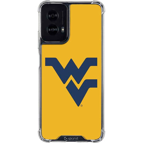 West Virginia University Yellow Background Moto G Power 5G (2024) Clear Case