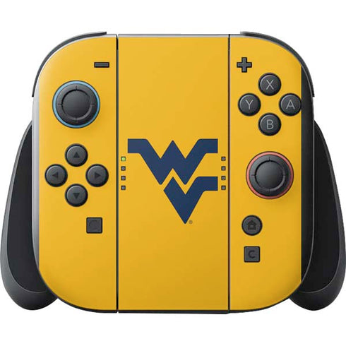 West Virginia University Yellow Background Nintendo Switch 2 (2025) with Joy-Con Skin