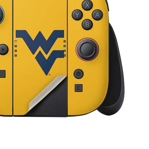 West Virginia University Yellow Background Nintendo Switch 2 (2025) Joy-Con Controller Skin