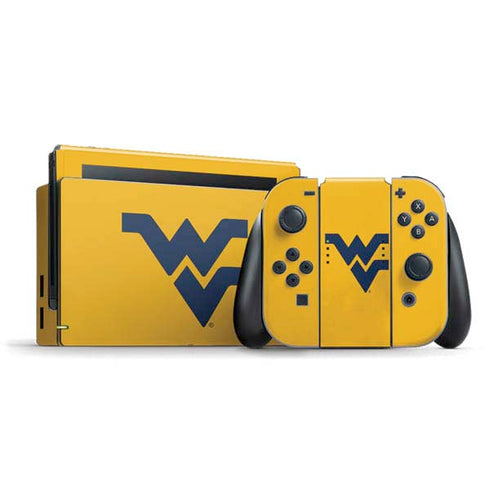West Virginia University Yellow Background Nintendo Skins