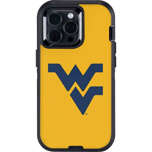 West Virginia University Yellow Background Otterbox Defender iPhone Skin