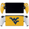 West Virginia University Yellow Background PlayStation Portal Remote Player Skin