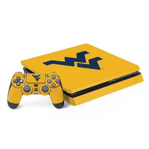 West Virginia University Yellow Background PlayStation PS4 Skins