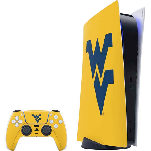 West Virginia University Yellow Background PlayStation PS5 Skins