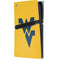 West Virginia University Yellow Background PS5 Pro Console Skin