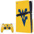 West Virginia University Yellow Background PS5 Pro Disk Bundle Skin