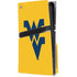 West Virginia University Yellow Background PS5 Pro Disk Console Skin