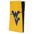 West Virginia University Yellow Background PS5 Slim Digital Edition Console Skin