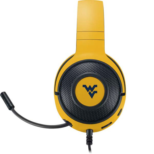 West Virginia University Yellow Background Razer Kraken X Skin