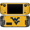 West Virginia University Yellow Background Steam Deck Handheld Gaming Computer OLED Skin