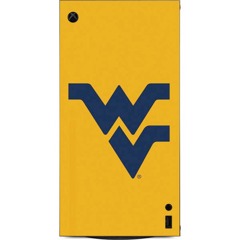 West Virginia University Yellow Background XBox Series X Digital Edition Console Skin