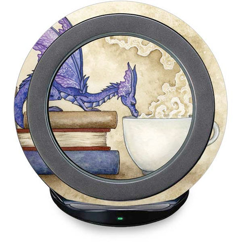 Whats in Here Coffee Dragon by Amy Brown Fast Charge Wireless Charging Stand Skin