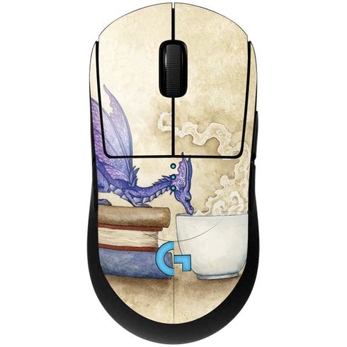 Whats in Here Coffee Dragon by Amy Brown G Pro Wireless Gaming Mouse Skin