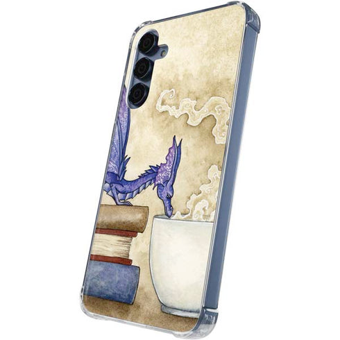 Whats in Here Coffee Dragon by Amy Brown Galaxy A35 5G Clear Case