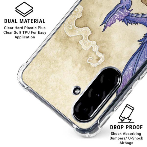Whats in Here Coffee Dragon by Amy Brown Galaxy A36 5G Clear Case