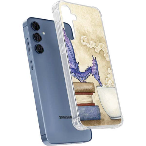 Whats in Here Coffee Dragon by Amy Brown Galaxy A55 5G Clear Case
