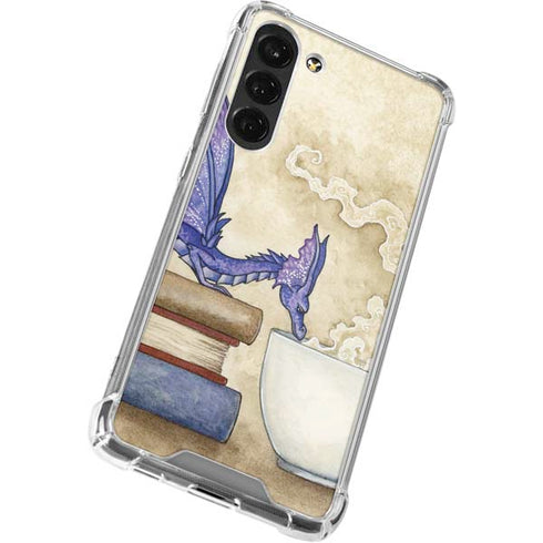 Whats in Here Coffee Dragon by Amy Brown Galaxy S24 FE Clear Case