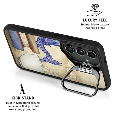 Whats in Here Coffee Dragon by Amy Brown Galaxy S25 Kickstand Case