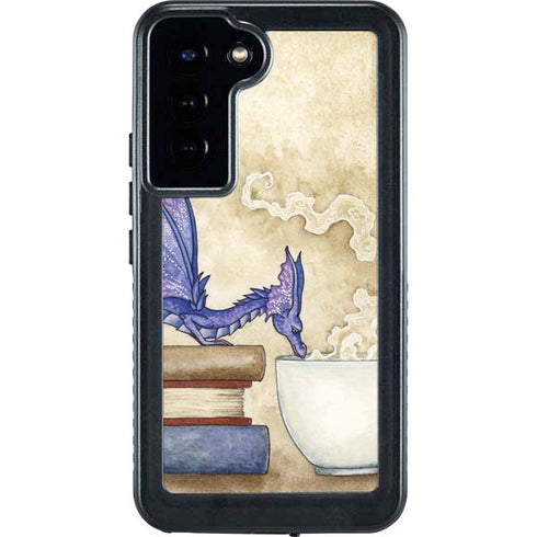 Whats in Here Coffee Dragon by Amy Brown Galaxy S24 Plus Waterproof Case