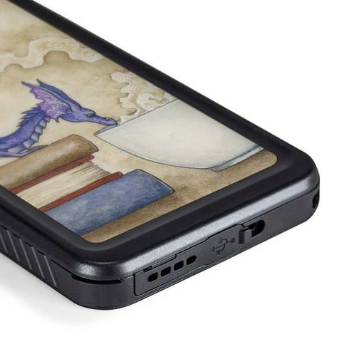 Whats in Here Coffee Dragon by Amy Brown Galaxy S24 Plus Waterproof Case