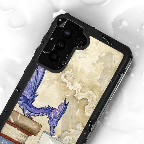 Whats in Here Coffee Dragon by Amy Brown Galaxy S24 Plus Waterproof Case