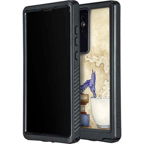 Whats in Here Coffee Dragon by Amy Brown Galaxy S24 Ultra Waterproof Case