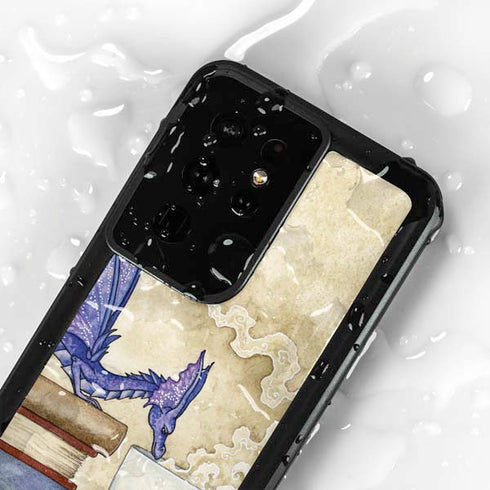 Whats in Here Coffee Dragon by Amy Brown Galaxy S24 Ultra Waterproof Case