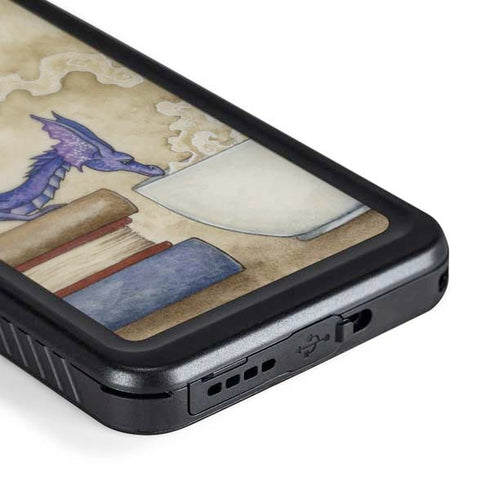 Whats in Here Coffee Dragon by Amy Brown Galaxy S24 Waterproof Case