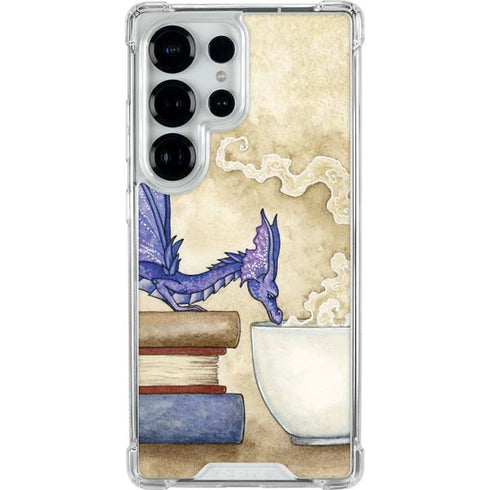 Whats in Here Coffee Dragon by Amy Brown Galaxy S25 Ultra Clear Case