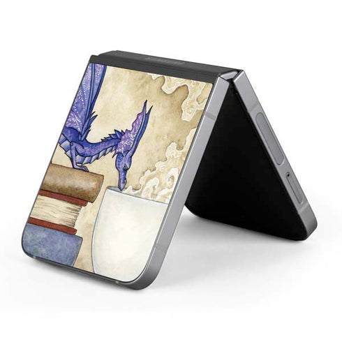 Whats in Here Coffee Dragon by Amy Brown Galaxy Z Flip6 Skin