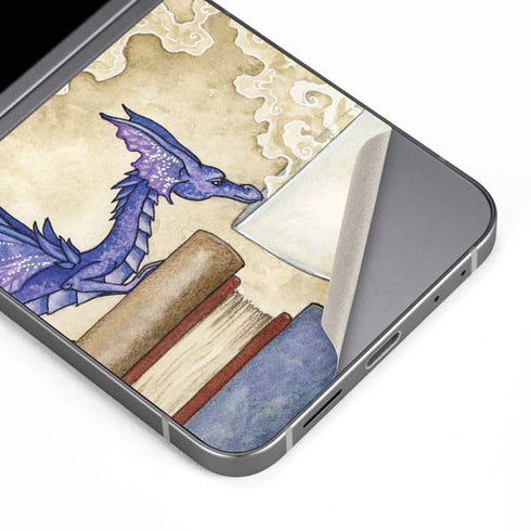 Whats in Here Coffee Dragon by Amy Brown Galaxy Z Flip6 Skin