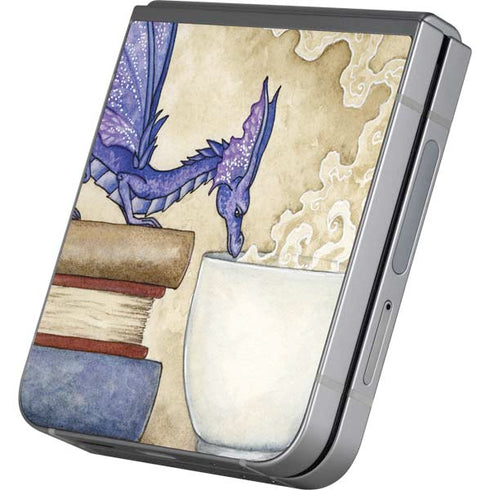 Whats in Here Coffee Dragon by Amy Brown Galaxy Z Flip6 Skin